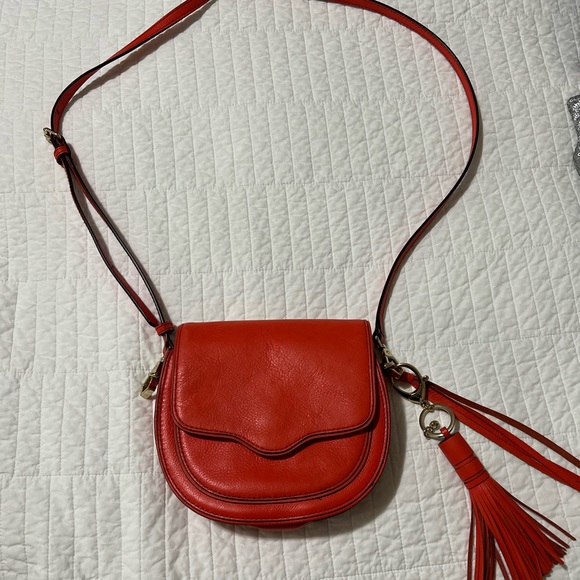 authentic used Rebecca minkoff small bag, in excellent condition orange color - Picture 1 of 8